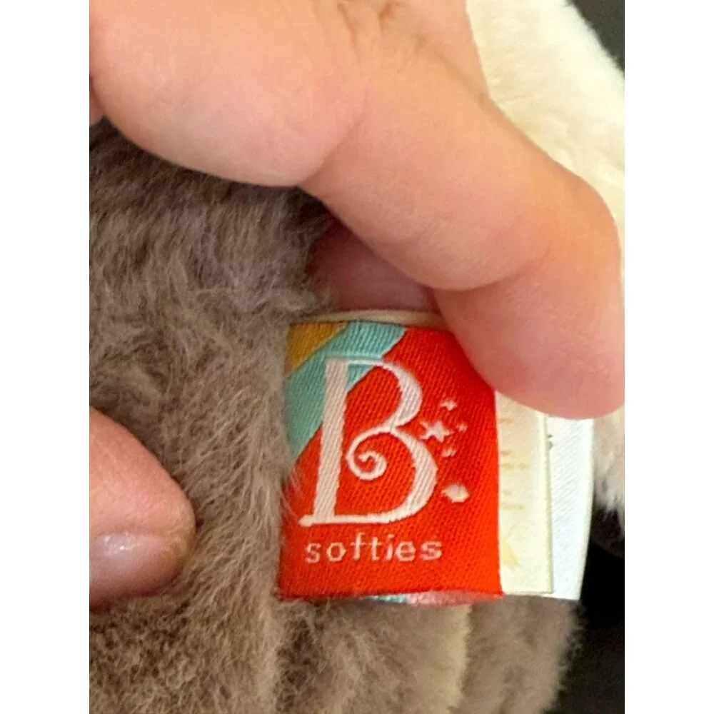 B Softies Super Soft Plush Dog Puppy Stuffed Animal Stuffie Pink Confetti ears‎